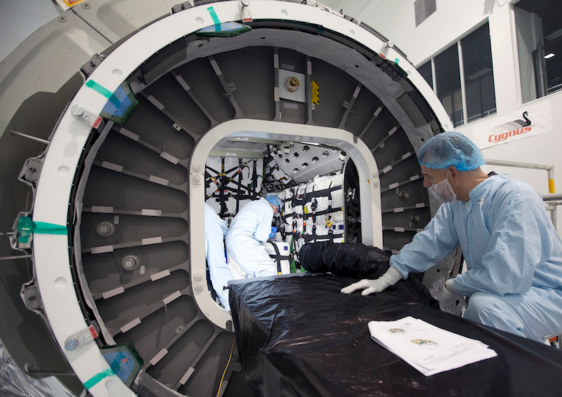 Illustration for article titled Watch the Cygnus Get Ready for Its First Post-Explosion Cargo Run to the Space Station